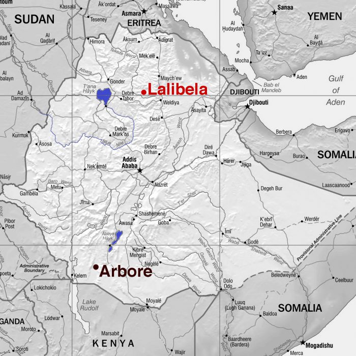 Lalibela - Karte